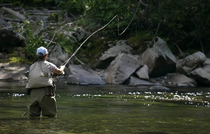 fly fishing guy fly fishing